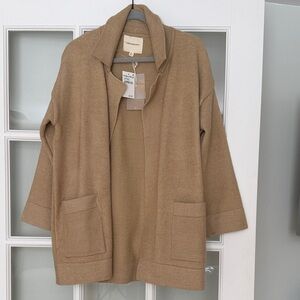 Thread & Supply Cozy Soft Beige pOversized Cardigan